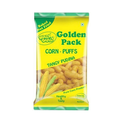 Hully Gully Snacks Corn Puff Tangy Pudina